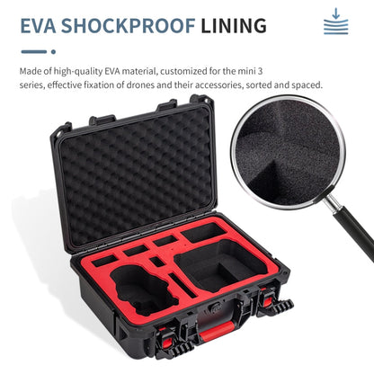 Estuche RC / RC-N1 STARTRC ABS impermeable a prueba de golpes Caja de almacenamiento para DJI Mini 3 (Negro) — imagen 4