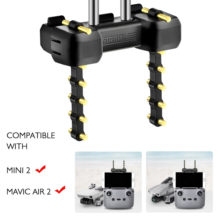 Antena STARTRC 5.8GHz Anti-interferencia Cobre Yagi-Uda Potenciador de señal para DJI Mavic Air 2 / Mini 2 (Negro) para DJI……