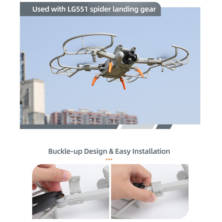 Hélice Sunnylife Dron Protector Anillo anticolisión para DJI Mini 3 (Gris) — imagen 5