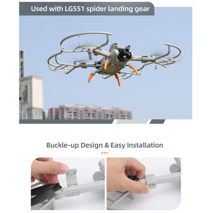 Hélice Sunnylife Dron Protector Anillo anticolisión para DJI Mini 3 (Gris) — imagen 5