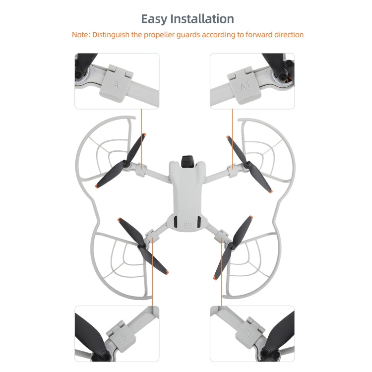 Hélice Sunnylife Dron Protector Anillo anticolisión para DJI Mini 3 (Gris) — imagen 7