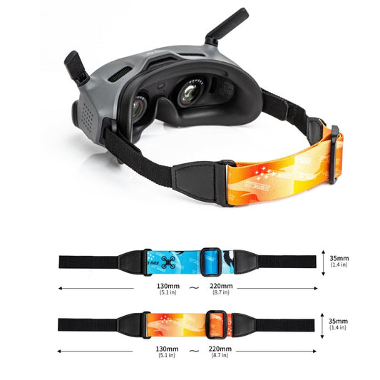 Correas Goggles 2 STARTRC Diadema con elásticas para DJI Avata (naranja) — imagen 2