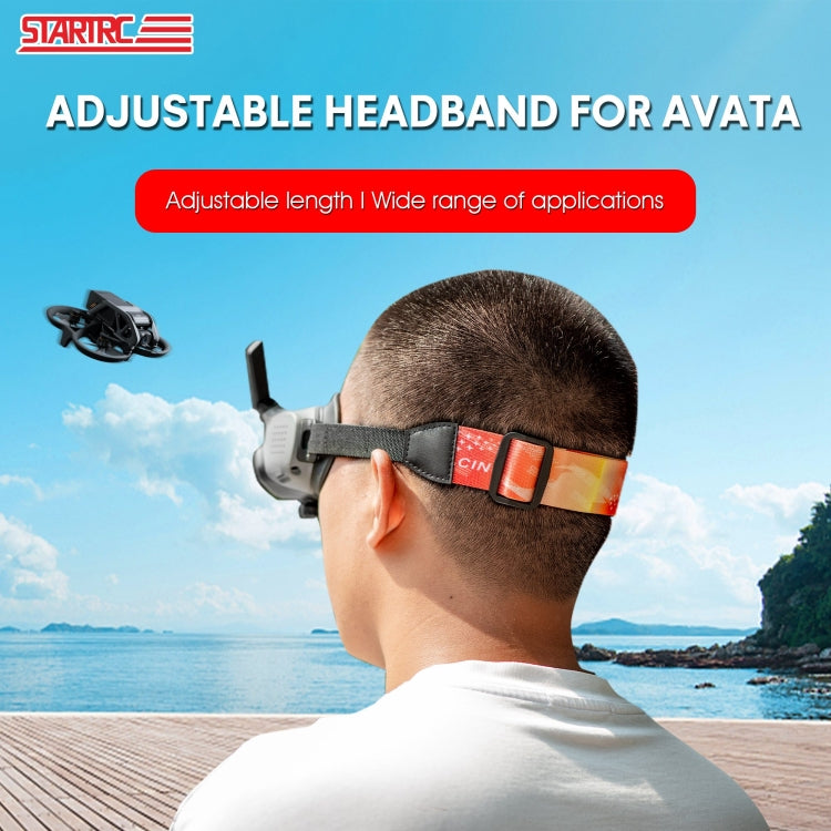 Correas Goggles 2 STARTRC Diadema con elásticas para DJI Avata (naranja) — imagen 3