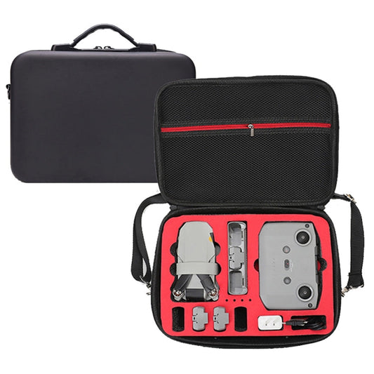 Bolsa de hombro con estuche rígido a prueba de golpes, tamaño: 29 x 19,5 x 10 cm para DJI Mini 2 SE (negro rojo)