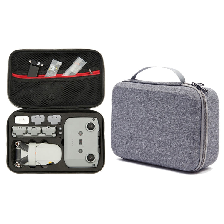 Bolsa de almacenamiento de estuche rígido gris a prueba de golpes, tamaño: 21,5 x 29,5 x 10 cm para DJI Mini 2 SE (negro)