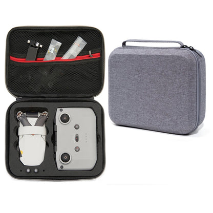 Bolsa de almacenamiento de drones con estuche rígido gris a prueba de golpes, tamaño: 24 x 19 x 9 cm para DJI Mini 2 SE (neg…