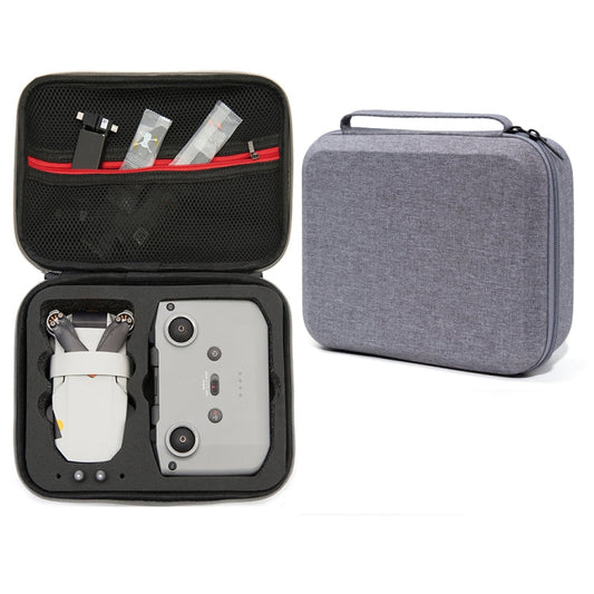 Bolsa de almacenamiento de drones con estuche rígido gris a prueba de golpes, tamaño: 24 x 19 x 9 cm para DJI Mini 2 SE (neg…
