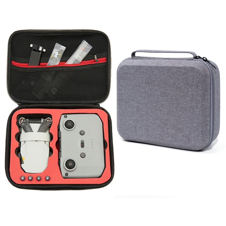 Bolsa de almacenamiento de drones con estuche rígido gris a prueba de golpes, tamaño: 24 x 19 x 9 cm para DJI Mini 2 SE (roj…