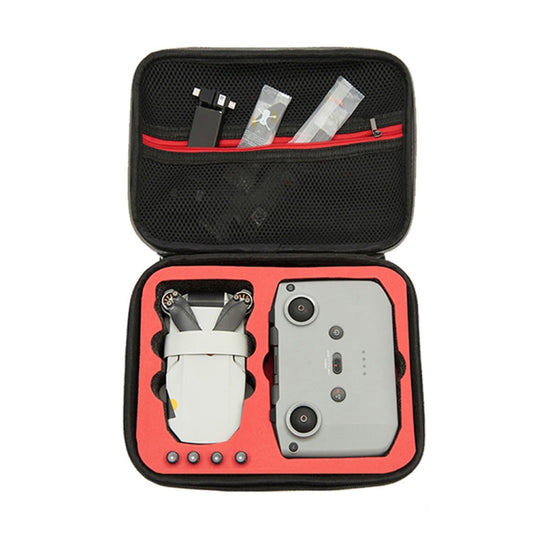 Bolsa de almacenamiento de drones con estuche rígido gris a prueba de golpes, tamaño: 24 x 19 x 9 cm para DJI Mini 2 SE (roj…