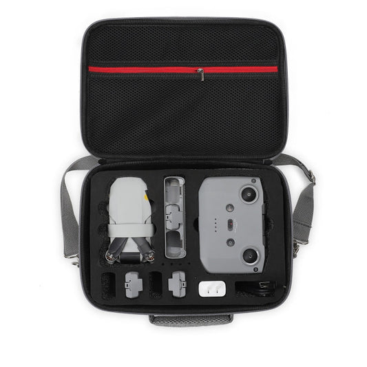 Estuche Gris rígido a prueba de golpes Bolso bandolera, Tamaño: 29 x 19.5 x 12.5cm para DJI Mini 2 SE (Negro) — imagen 2
