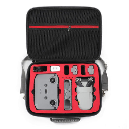 Estuche Gris rígido a prueba de golpes Bolso bandolera, Tamaño: 29 x 19.5 x 12.5cm para DJI Mini 2 SE (Rojo) — imagen 2