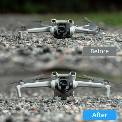 Soporte de entrenamiento de tren STARTRC Luz LED Plegable Anti-caída de aterrizaje elevado para DJI Mini 3 (gris) — imagen 6