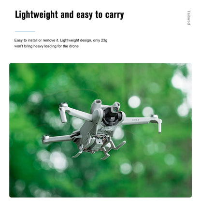 Soporte de entrenamiento de tren STARTRC Luz LED Plegable Anti-caída de aterrizaje elevado para DJI Mini 3 (gris) — imagen 7