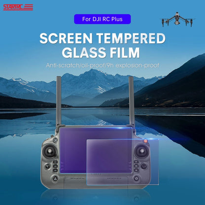 Película de vidrio RC Plus con pantalla STARTRC 2pcs templado de protección ocular púrpura esmerilada — imagen 3
