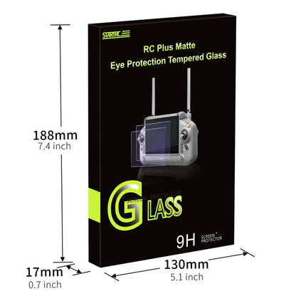 Película de vidrio RC Plus con pantalla STARTRC 2pcs templado de protección ocular púrpura esmerilada — imagen 9