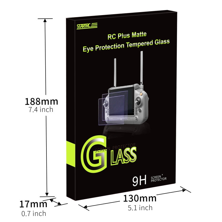 Película de vidrio RC Plus con pantalla STARTRC 3pcs templado de protección ocular púrpura esmerilada — imagen 9
