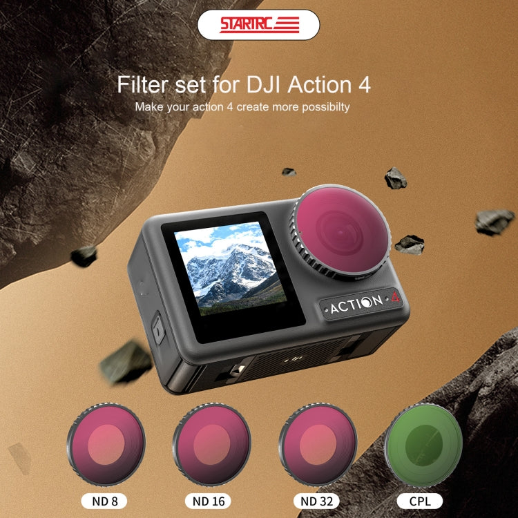 Filtro de lente Action 4 STARTRC 4 en 1 ND8 + ND16 + ND32 + CPL — imagen 3