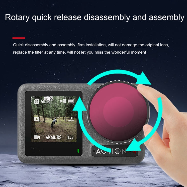Filtro de lente Action 4 STARTRC 4 en 1 ND8 + ND16 + ND32 + CPL — imagen 6