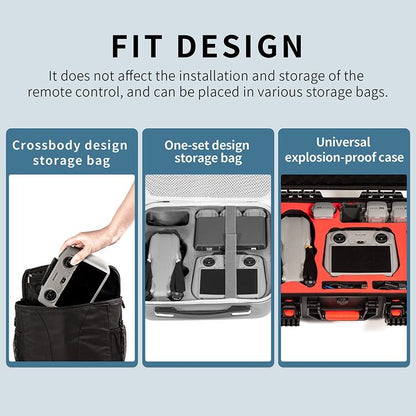 Funda de silicona RC2 Control remoto STARTRC a prueba de golpes y antirrayas para DJI Air 3 (gris) — imagen 13