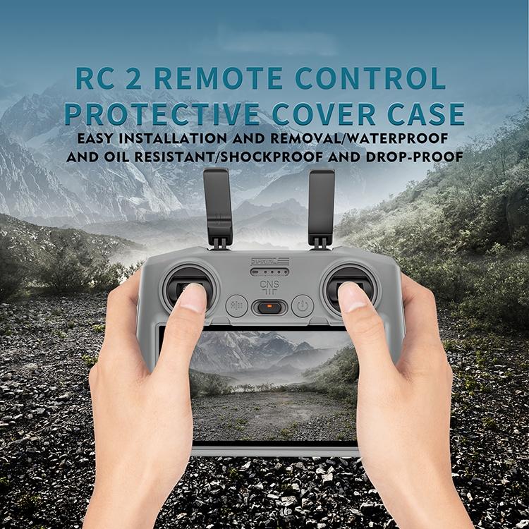 Funda de silicona RC2 Control remoto STARTRC a prueba de golpes y antirrayas para DJI Air 3 (gris) — imagen 8
