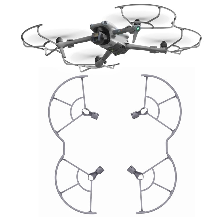 Hélice Sunnylife KC680 Dron Protector Anillo anticolisión para DJI Air 3 (Gris)