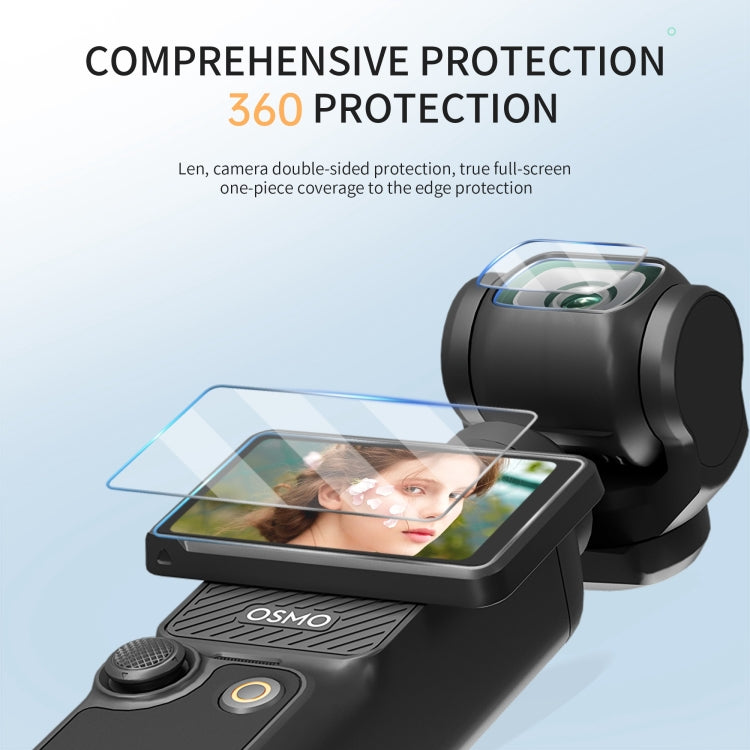Lente de vidrio STARTRC 2 piezas 2 en 1 Protector de templado + película de pantalla para DJI Osmo Pocket 3 (transparente) —…