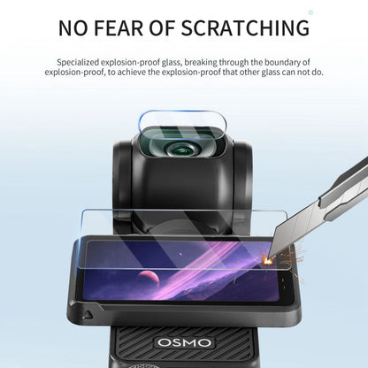 Lente de vidrio STARTRC 2 piezas 2 en 1 Protector de templado + película de pantalla para DJI Osmo Pocket 3 (transparente) —…