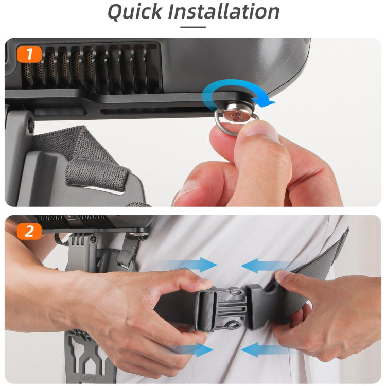 Soporte de cintura para control remoto RC Plus Sunnylife, correa para el pecho (gris) — imagen 6