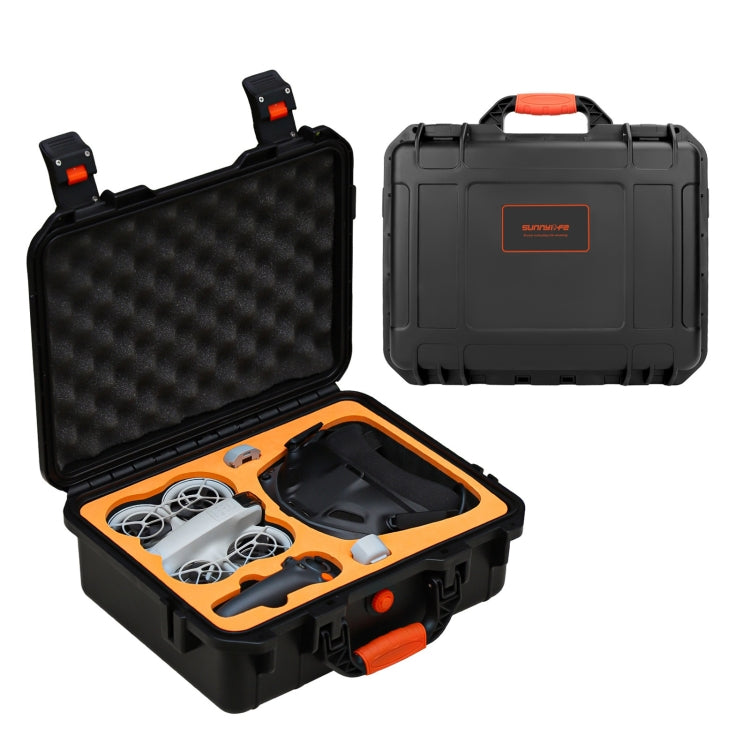 Estuche de seguridad, de gran capacidad, resistente al agua y a los golpes, rígido, para viajes para DJI Neo (negro)