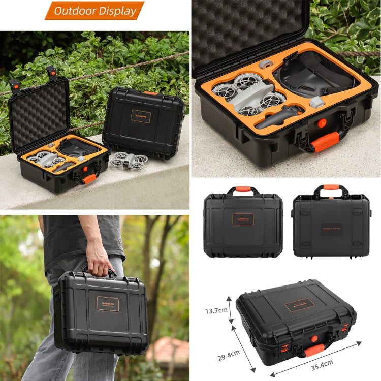 Estuche de seguridad, de gran capacidad, resistente al agua y a los golpes, rígido, para viajes para DJI Neo (negro) — image…