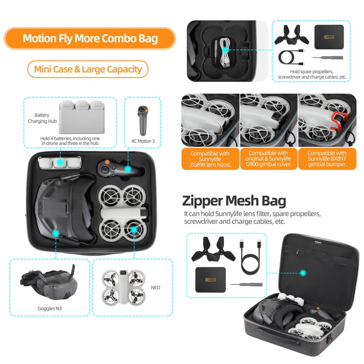 Bolsa de almacenamiento portátil para DJI Neo (negra) — imagen 6