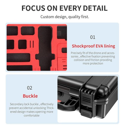 Estuche STARTRC Caja de almacenamiento de con kit completo de PP impermeable para DJI Osmo Pocket 3 (negro) — imagen 14