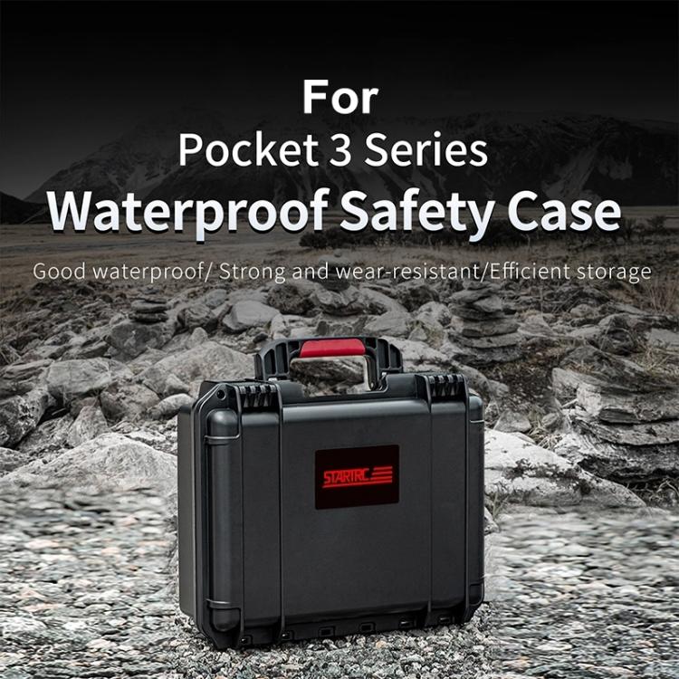 Estuche STARTRC Caja de almacenamiento de con kit completo de PP impermeable para DJI Osmo Pocket 3 (negro) — imagen 5