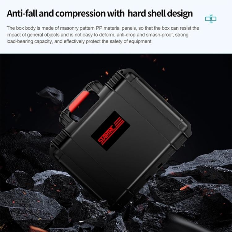 Estuche STARTRC Caja de almacenamiento de con kit completo de PP impermeable para DJI Osmo Pocket 3 (negro) — imagen 9