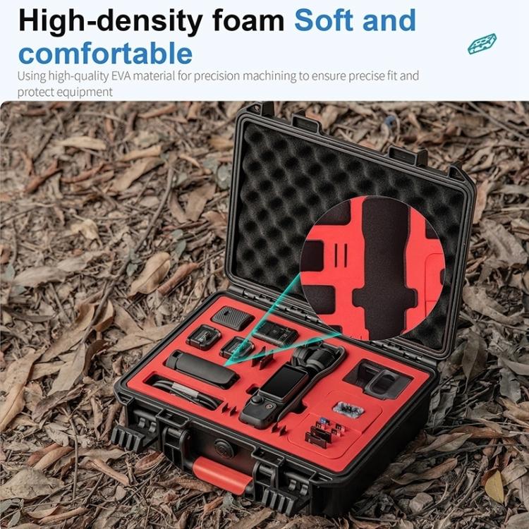 Estuche STARTRC Caja de almacenamiento de con kit completo de PP impermeable para DJI Osmo Pocket 3 (negro) — imagen 10