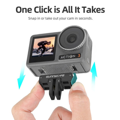 Soporte adaptador magnético Sunnylife AD691 para DJI Osmo Action 4 / Osmo Action 3 (negro) para DJI DJI Osmo Action 4, DJI O…