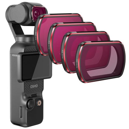 Juego de filtros STARTRC 4 en 1 ND16 + ND32 + ND64 + ND256 para lentes para DJI Osmo Pocket 3
