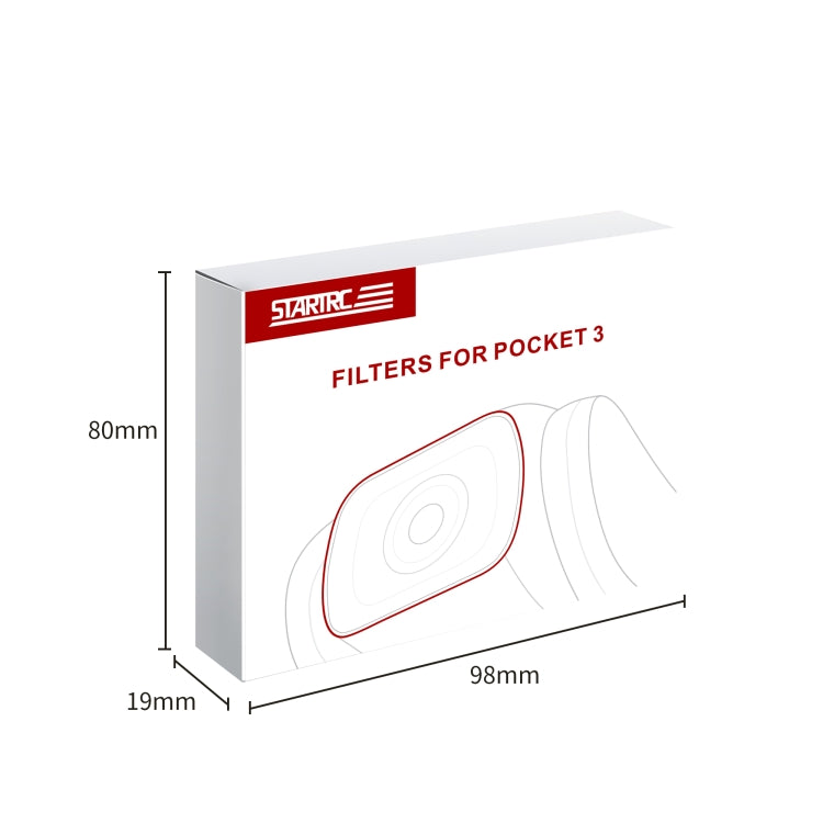 Juego de filtros STARTRC 4 en 1 ND16 + ND32 + ND64 + ND256 para lentes para DJI Osmo Pocket 3 — imagen 6