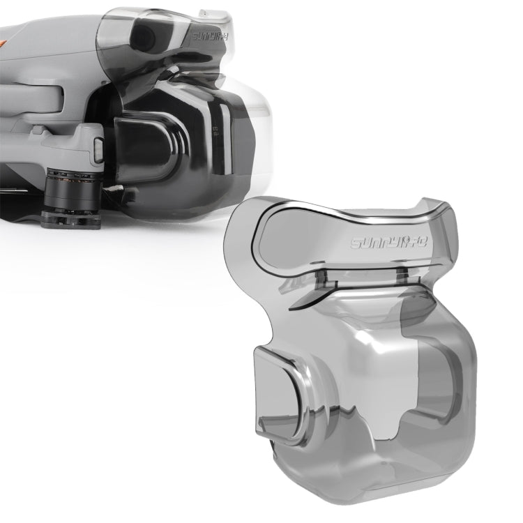 Tapa de lente transparente con estabilizador integrado, protector del sistema de visión para DJI Air 3S (gris)