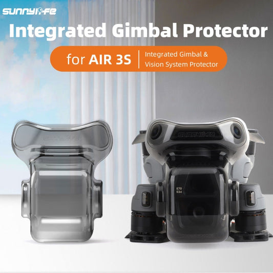 Tapa de lente transparente con estabilizador integrado, protector del sistema de visión para DJI Air 3S (gris) — imagen 2