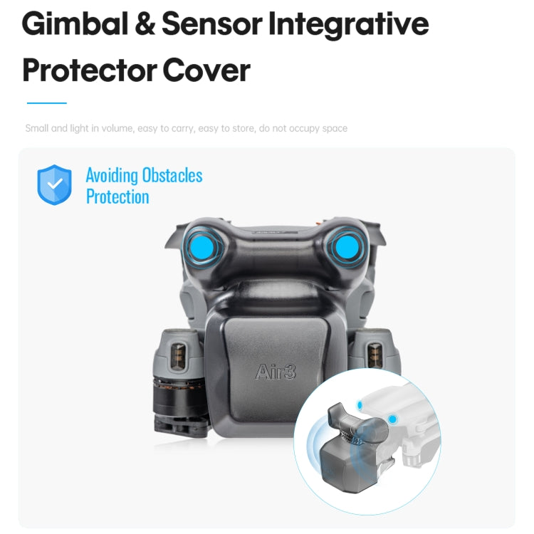 Cubierta STARTRC protectora de lente Cubierta de cardán para DJI Air 3 (negro transparente) — imagen 6
