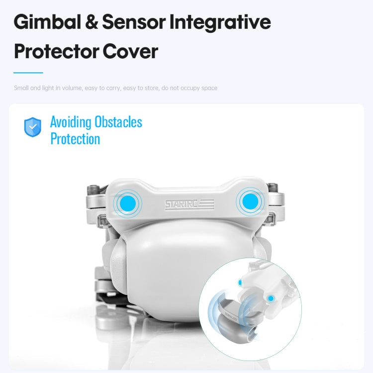 Tapas de lentes STARTRC Sensor de visión Cubierta parasol para DJI Mini 4 Pro (blanco) — imagen 6