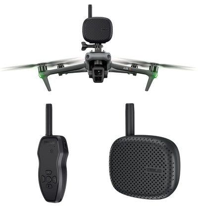 STARTRC Dron Megáfono Altavoz portátil inalámbrico Control de 3KM (Negro)