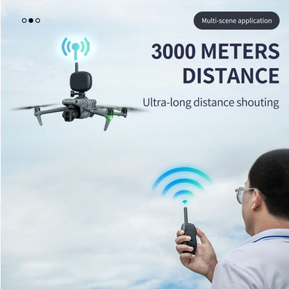 STARTRC Dron Megáfono Altavoz portátil inalámbrico Control de 3KM (Negro) — imagen 3