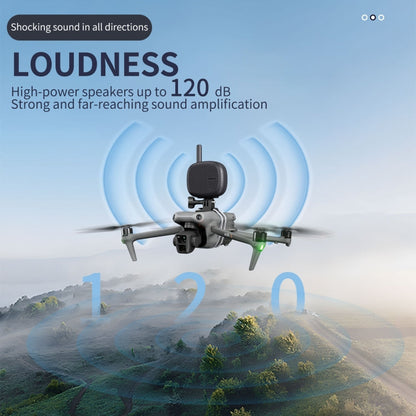 STARTRC Dron Megáfono Altavoz portátil inalámbrico Control de 3KM (Negro) — imagen 4