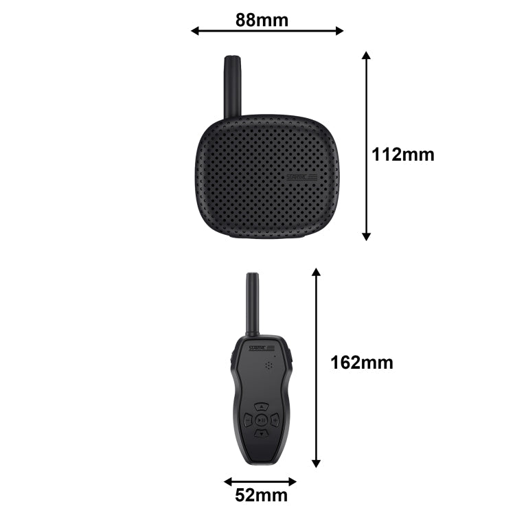STARTRC Dron Megáfono Altavoz portátil inalámbrico Control de 3KM (Negro) — imagen 7
