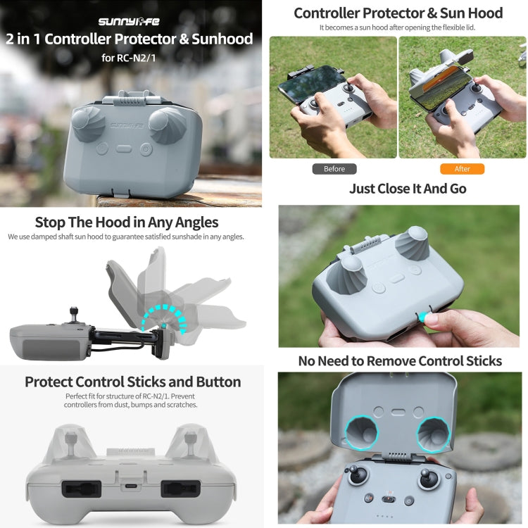 Cubierta RC- N2 / N1 Sunnylife YK715 protectora de sombrilla con control remoto (gris) — imagen 3