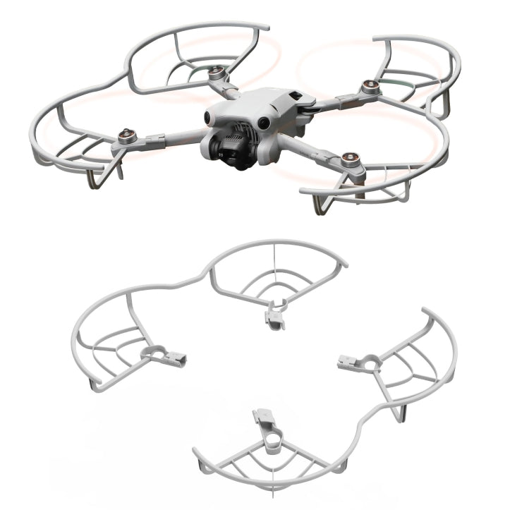 Hélice Sunnylife N4P-KC712 Dron Protector Anillo anticolisión para DJI Mini 4 Pro (Gris)