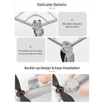 Hélice Sunnylife N4P-KC712 Dron Protector Anillo anticolisión para DJI Mini 4 Pro (Gris) — imagen 7