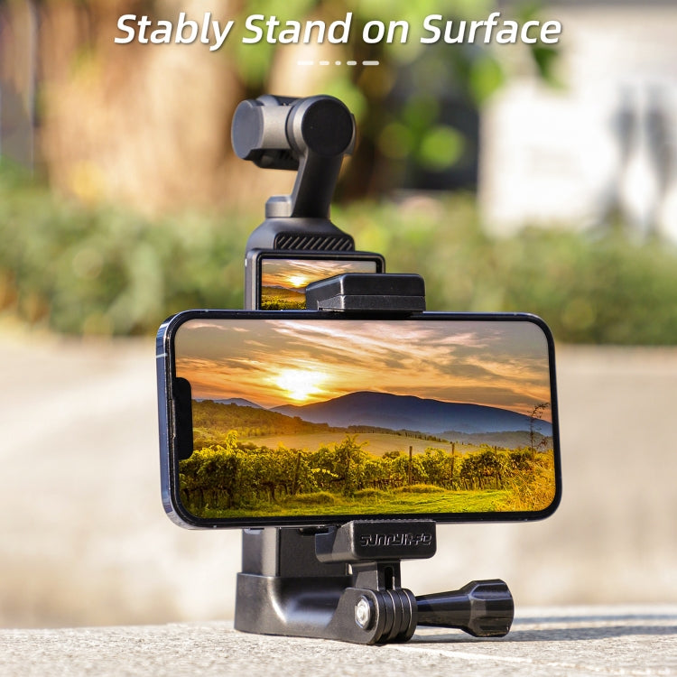 Soporte Sunnylife frontal para teléfono Soportes de expansión para trípode de mano para DJI Osmo Pocket 3 (negro) — imagen 3
